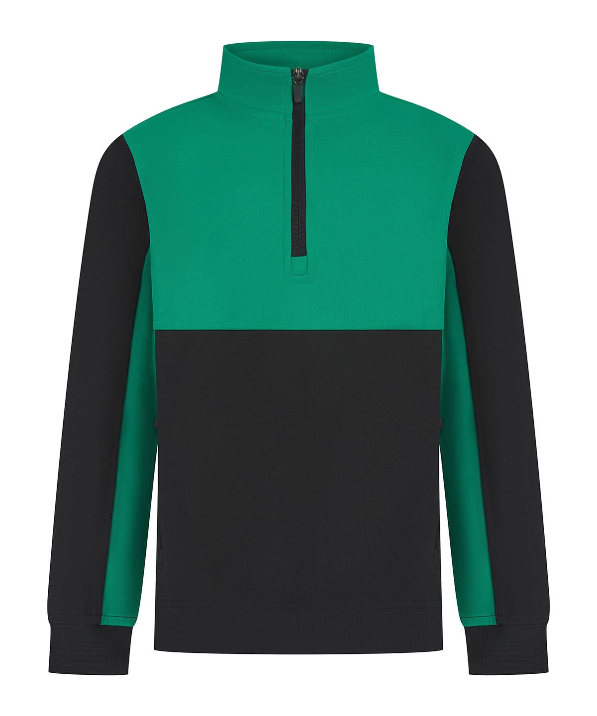 Finden &amp; Hales Finden Hales Kids tracksuit top LV875 - Black Emerald - Customisable Trackwear