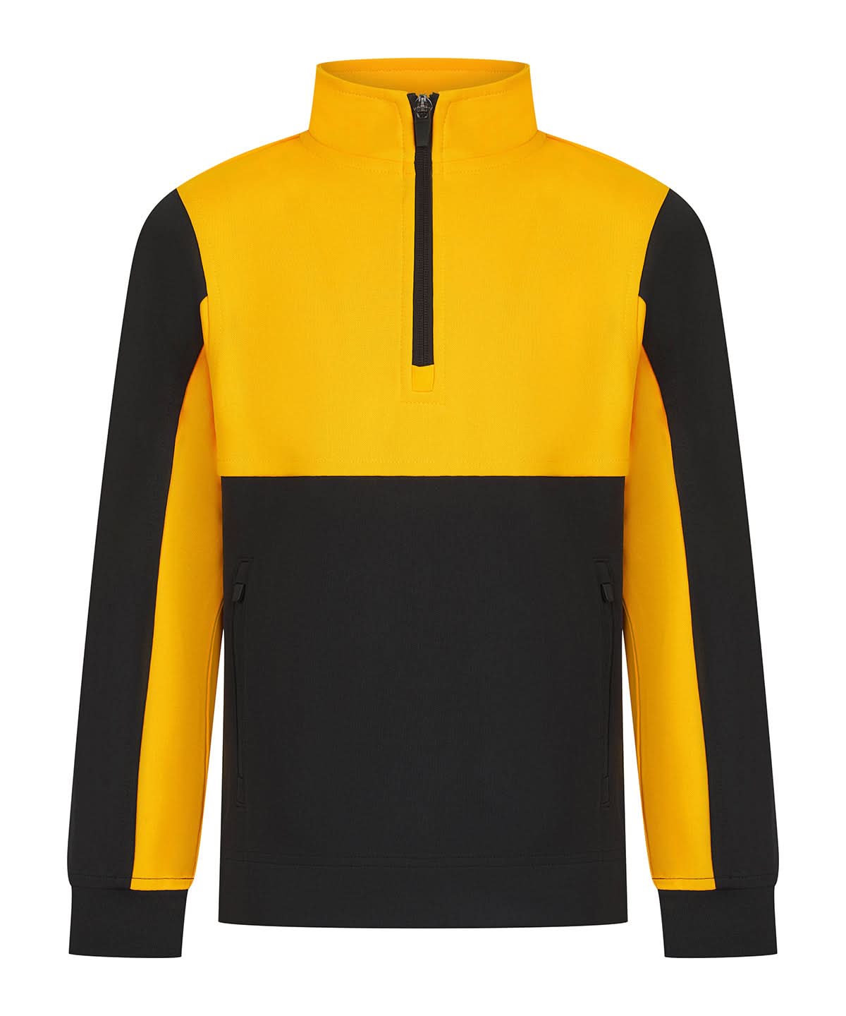 Finden &amp; Hales Finden Hales Kids tracksuit top LV875 - Black Gold - Customisable Trackwear