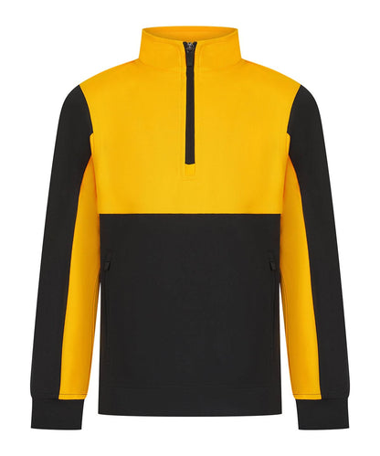 Finden &amp; Hales Finden Hales Kids tracksuit top LV875 - Black Gold - Customisable Trackwear