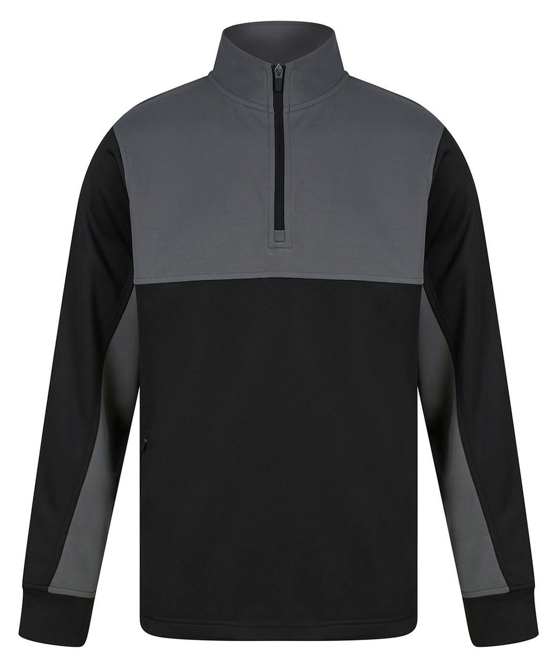 Finden &amp; Hales Finden Hales Kids tracksuit top LV875 - Black Gunmetal Grey - Customisable Trackwear
