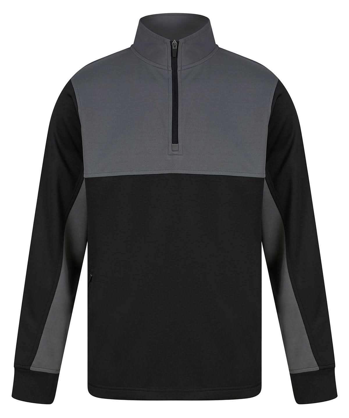 Finden &amp; Hales Finden Hales Kids tracksuit top LV875 - Black Gunmetal Grey - Customisable Trackwear