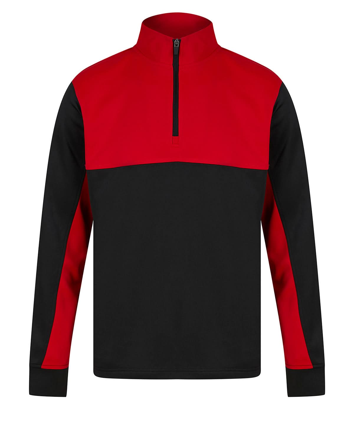 Finden &amp; Hales Finden Hales Kids tracksuit top LV875 - Black Red - Customisable Trackwear