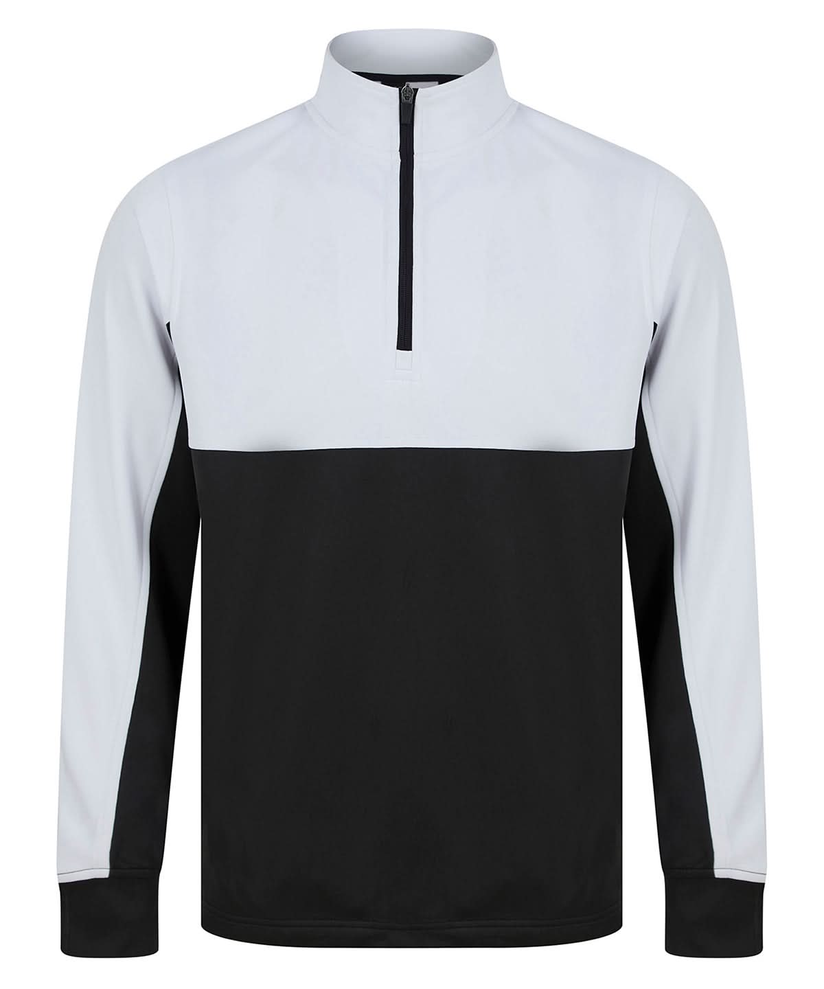 Finden &amp; Hales Finden Hales Kids tracksuit top LV875 - Black White - Customisable Trackwear