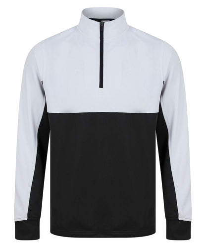 Finden &amp; Hales Finden Hales Kids tracksuit top LV875 - Black White - Customisable Trackwear