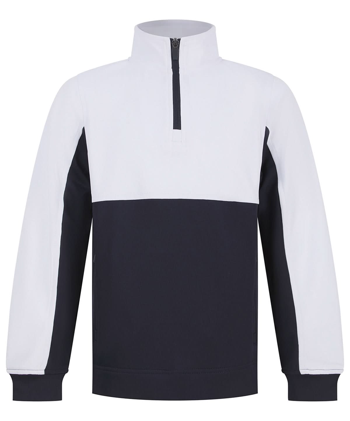 Finden &amp; Hales Finden Hales Kids tracksuit top LV875 - Navy White - Customisable Trackwear