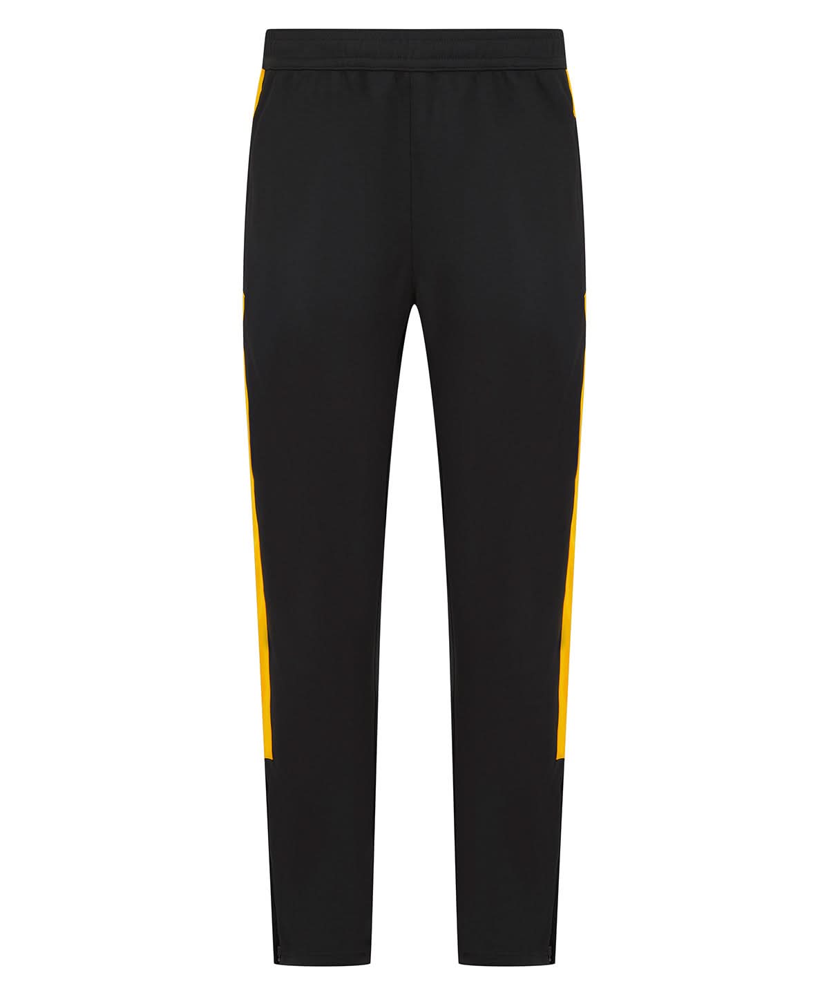 Finden &amp; Hales Finden Hales Kids knitted tracksuit pants LV883 - Black Gold - Customisable Trackwear
