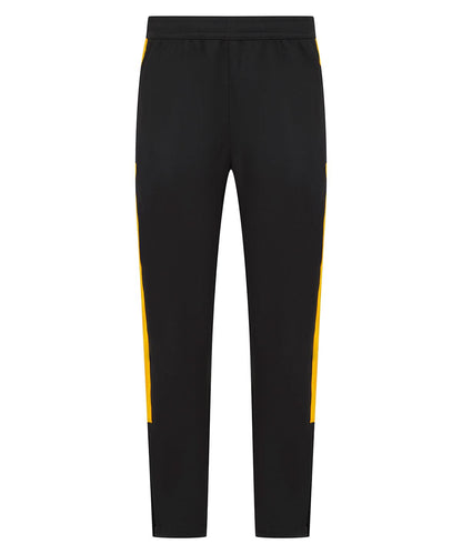 Finden &amp; Hales Finden Hales Kids knitted tracksuit pants LV883 - Black Gold - Customisable Trackwear
