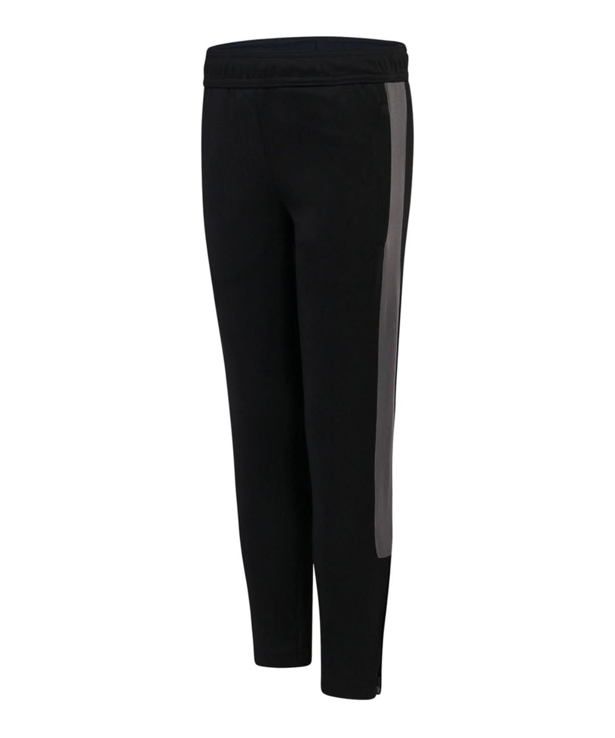 Finden &amp; Hales Finden Hales Kids knitted tracksuit pants LV883 - Black Gunmetal Grey - Customisable Trackwear