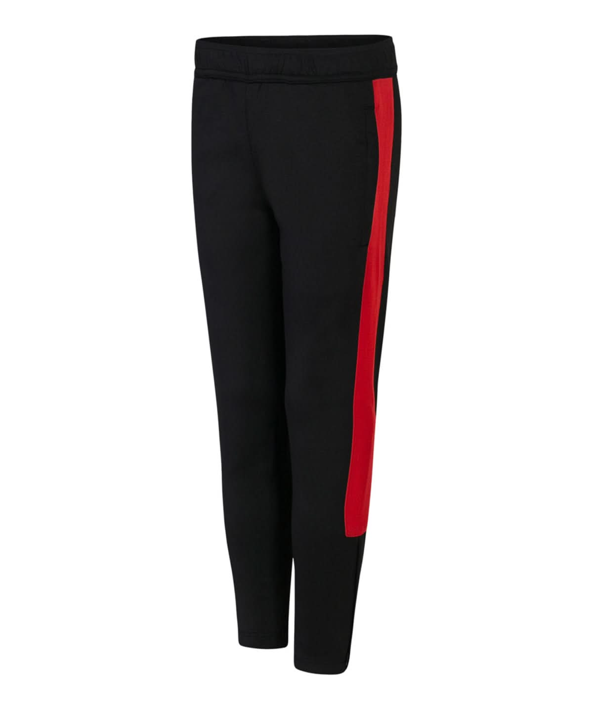 Finden &amp; Hales Finden Hales Kids knitted tracksuit pants LV883 - Black Red - Customisable Trackwear