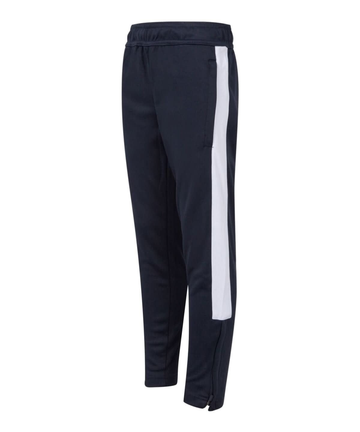 Finden &amp; Hales Finden Hales Kids knitted tracksuit pants LV883 - Navy White - Customisable Trackwear