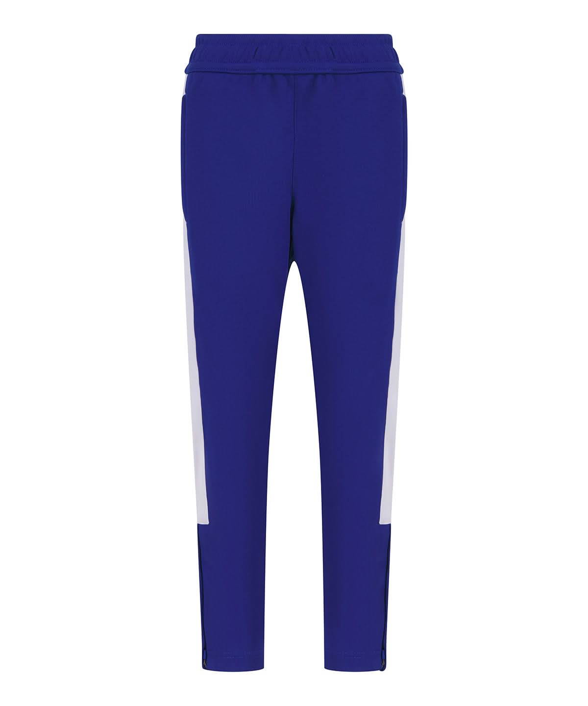 Finden &amp; Hales Finden Hales Kids knitted tracksuit pants LV883 - Royal White - Customisable Trackwear
