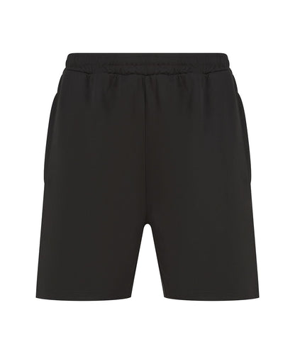 Finden &amp; Hales Finden Hales Knitted shorts with zip pockets LV886 - Black - Customisable Shorts