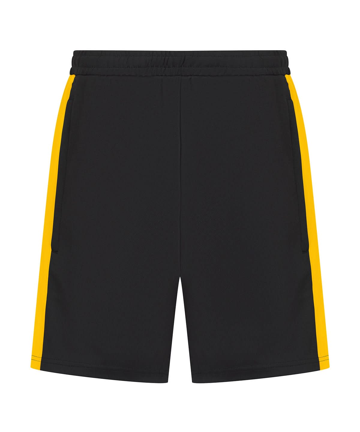 Finden &amp; Hales Finden Hales Knitted shorts with zip pockets LV886 - Black Gold - Customisable Shorts