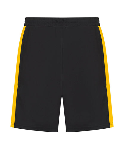 Finden &amp; Hales Finden Hales Knitted shorts with zip pockets LV886 - Black Gold - Customisable Shorts