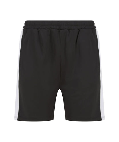 Finden &amp; Hales Finden Hales Knitted shorts with zip pockets LV886 - Black White - Customisable Shorts