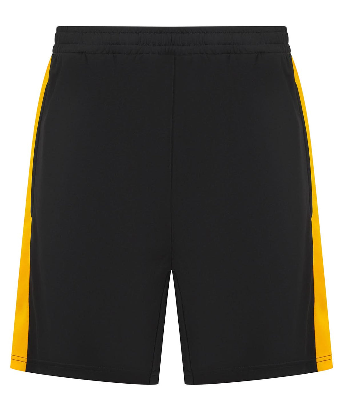 Finden &amp; Hales Finden Hales Kids knitted shorts with zip pockets LV887 - Black Gold - Customisable Shorts