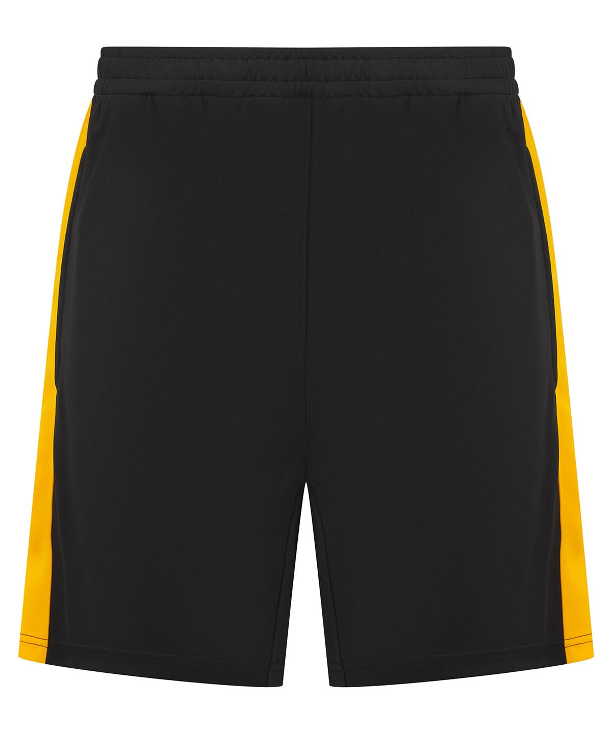 Finden &amp; Hales Finden Hales Kids knitted shorts with zip pockets LV887 - Black Gold - Customisable Shorts