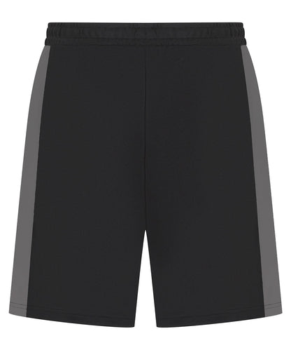 Finden &amp; Hales Finden Hales Kids knitted shorts with zip pockets LV887 - Black Gunmetal - Customisable Shorts