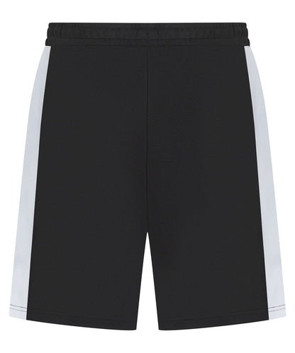 Finden &amp; Hales Finden Hales Kids knitted shorts with zip pockets LV887 - Black White - Customisable Shorts