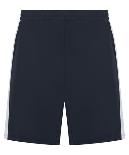 Finden &amp; Hales Finden Hales Kids knitted shorts with zip pockets LV887 - Navy White - Customisable Shorts