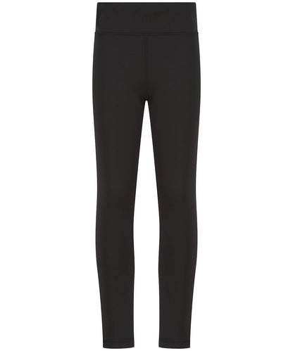 Finden &amp; Hales Kids team leggings LV897 - Black - Customisable Leggings