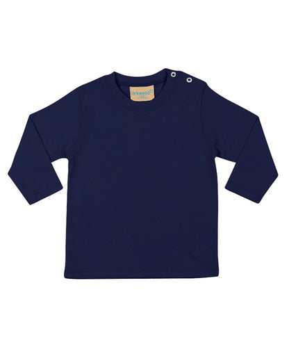 Larkwood Long Sleeved T Shirt LW21T - Navy - Customisable T-Shirts