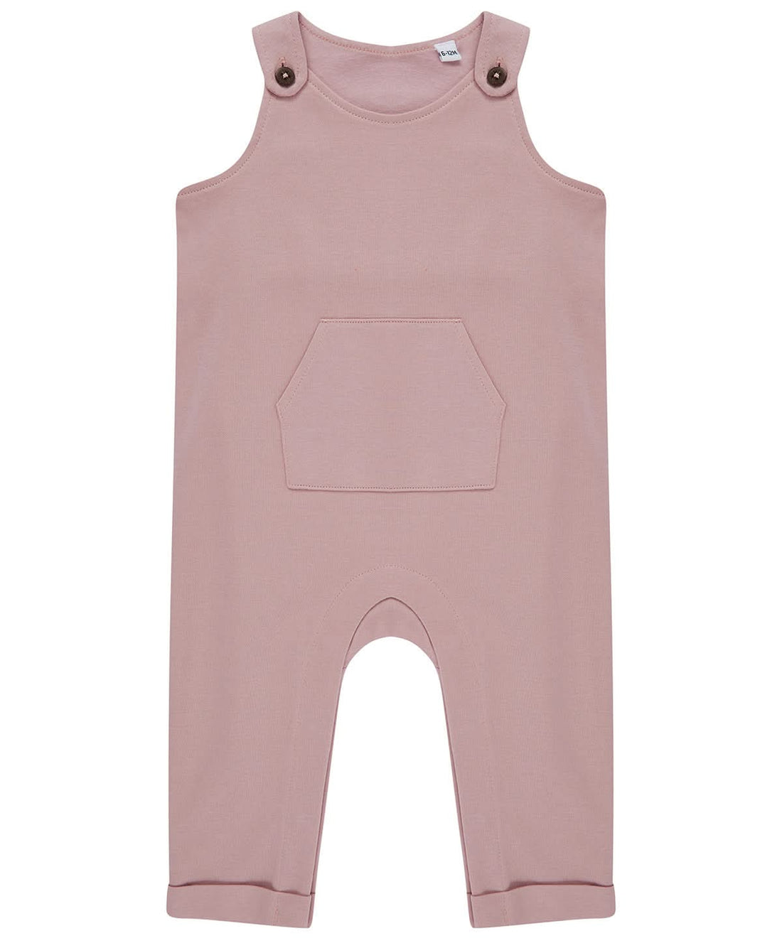 Larkwood Organic Cotton Dungaree LW651 - Soft Pink - Customisable Dungarees