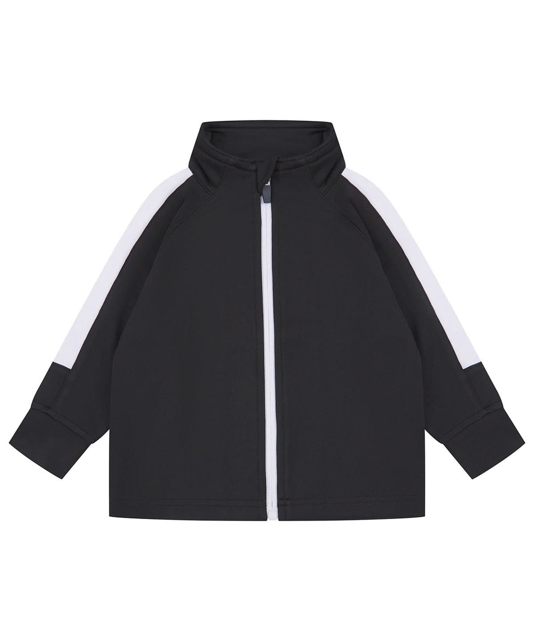 Larkwood Track Top LW820 - Black White - Customisable Trackwear