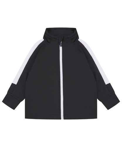 Larkwood Track Top LW820 - Black White - Customisable Trackwear
