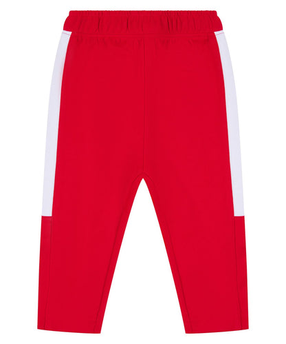 Larkwood Track Bottoms LW830 - Red White - Customisable Trackwear