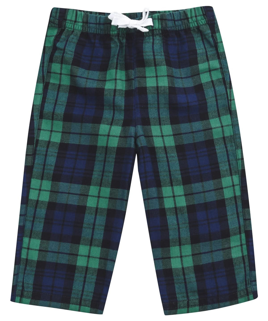 Larkwood Tartan Lounge Trousers LW83T - Green Navy Check - Customisable Trousers