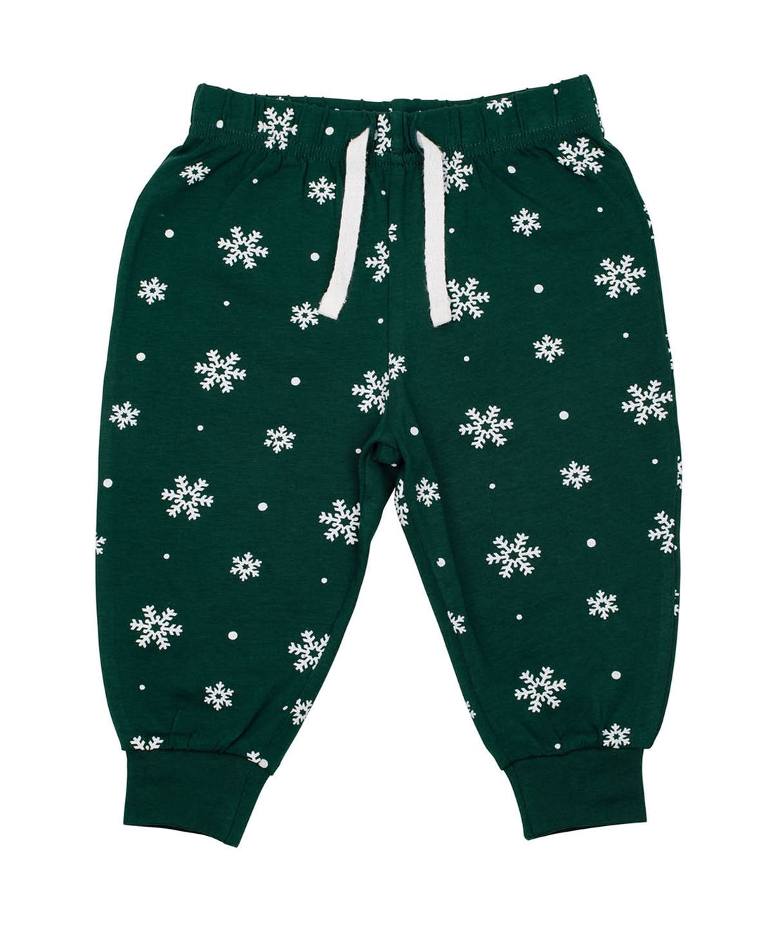 Larkwood Lounge Pants LW85T - Bottle White Snowflakes - Customisable Loungewear Bottoms