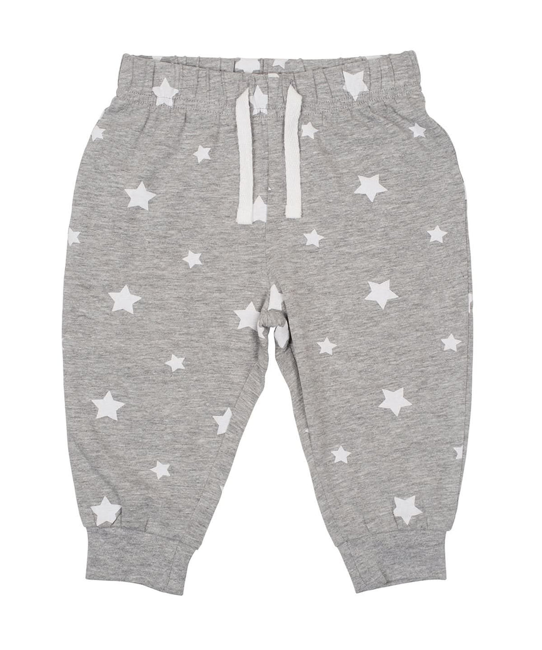Larkwood Lounge Pants LW85T - Heather Grey White Stars - Customisable Loungewear Bottoms