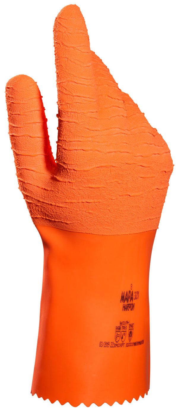 Mapa Mapa Harpon Gloves - Orange - Customisable Freezer