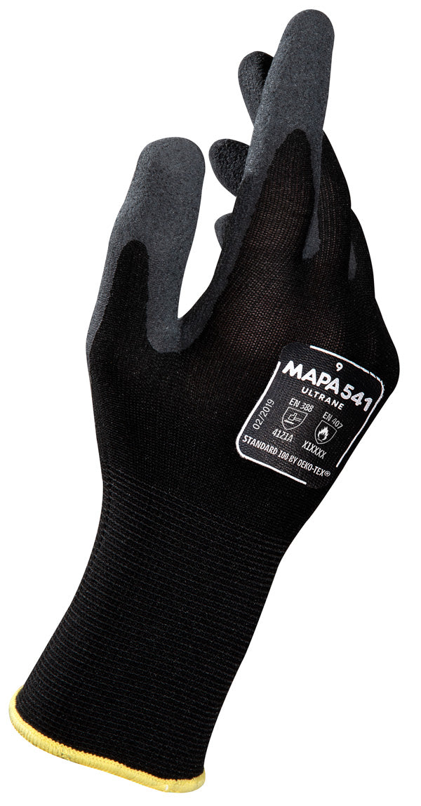Mapa Mapa Ultrane Gloves - Black - Customisable Mechanics
