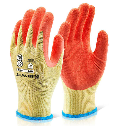 Beeswift Multi Purpose Gloves - Orange - Customisable Latex