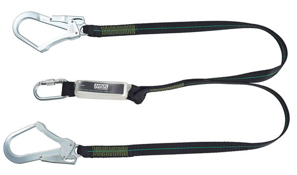 Msa Msa M Webbing Twin Leg Lanyard - Chrome 1.5M - Customisable Lanyards