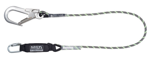 Msa Msa M Kernmantle Energy Absorbing Lanyard - Chrome 1.8M - Customisable Lanyards