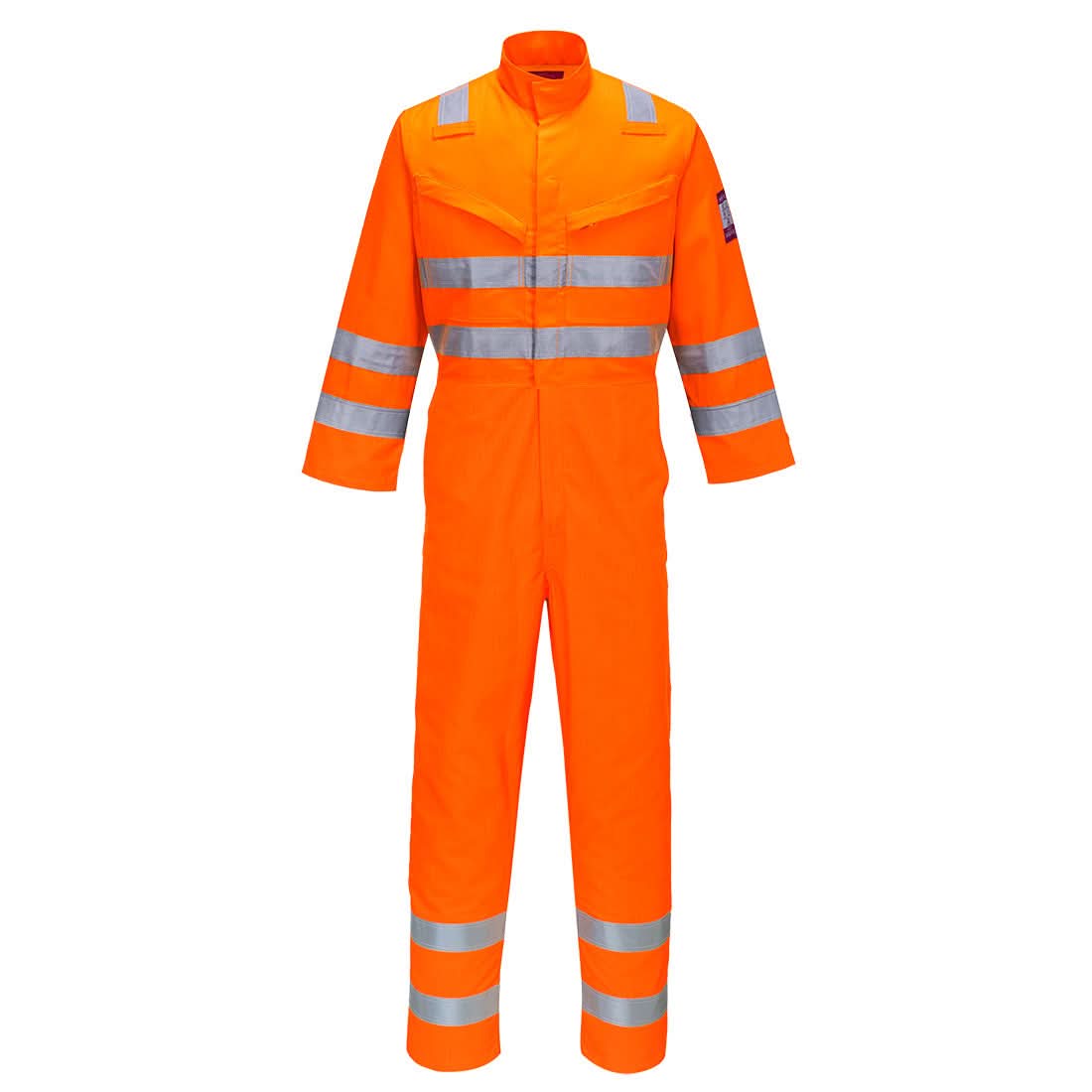 Portwest Modaflame Work Hvo Multi Norm Fr Coverall MV91 - Orange - Customisable Coveralls