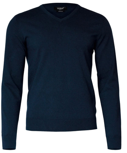 Nimbus Brighton elegant v neck knit N112M - Navy - Customisable Knitted Jumpers