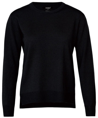 Nimbus Womens Beaufort extra fine Cashwool merino knit N113F - Black - Customisable Knitted Jumpers