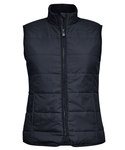 Nimbus Womens Hudson horizontal quilted gilet N114F - Dark Navy - Customisable Bodywarmer