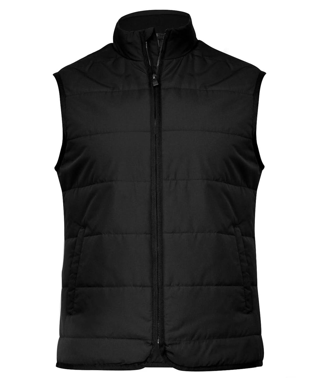 Nimbus Hudson horizontal quilted gilet N114M - Black - Customisable Gilets &amp; Body Warmers