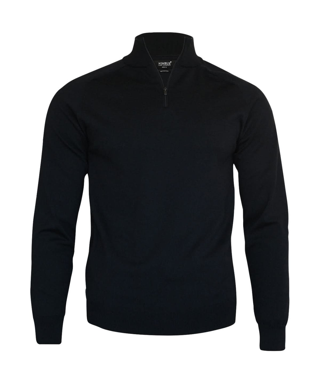 Nimbus Brighton 14 zip NB121 - Black - Customisable Knitted Jumpers