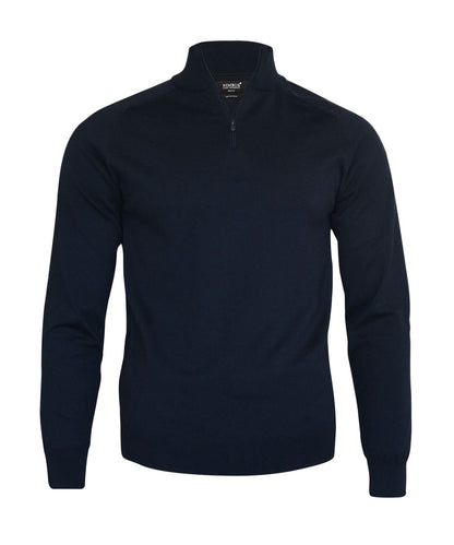 Nimbus Brighton 14 zip NB121 - Navy - Customisable Knitted Jumpers