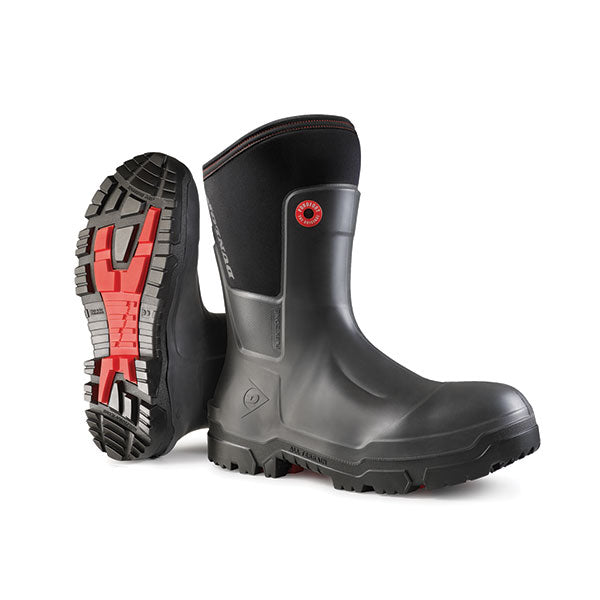 Dunlop Snugboot Craftsman Full Safety Boot - Black 12 - Customisable Safety Boots