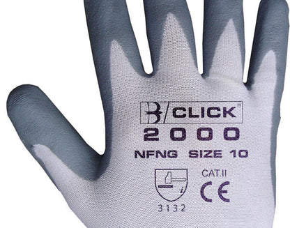 Beeswift Nitrile Foam Nylon Gloves - - Customisable Nitrile