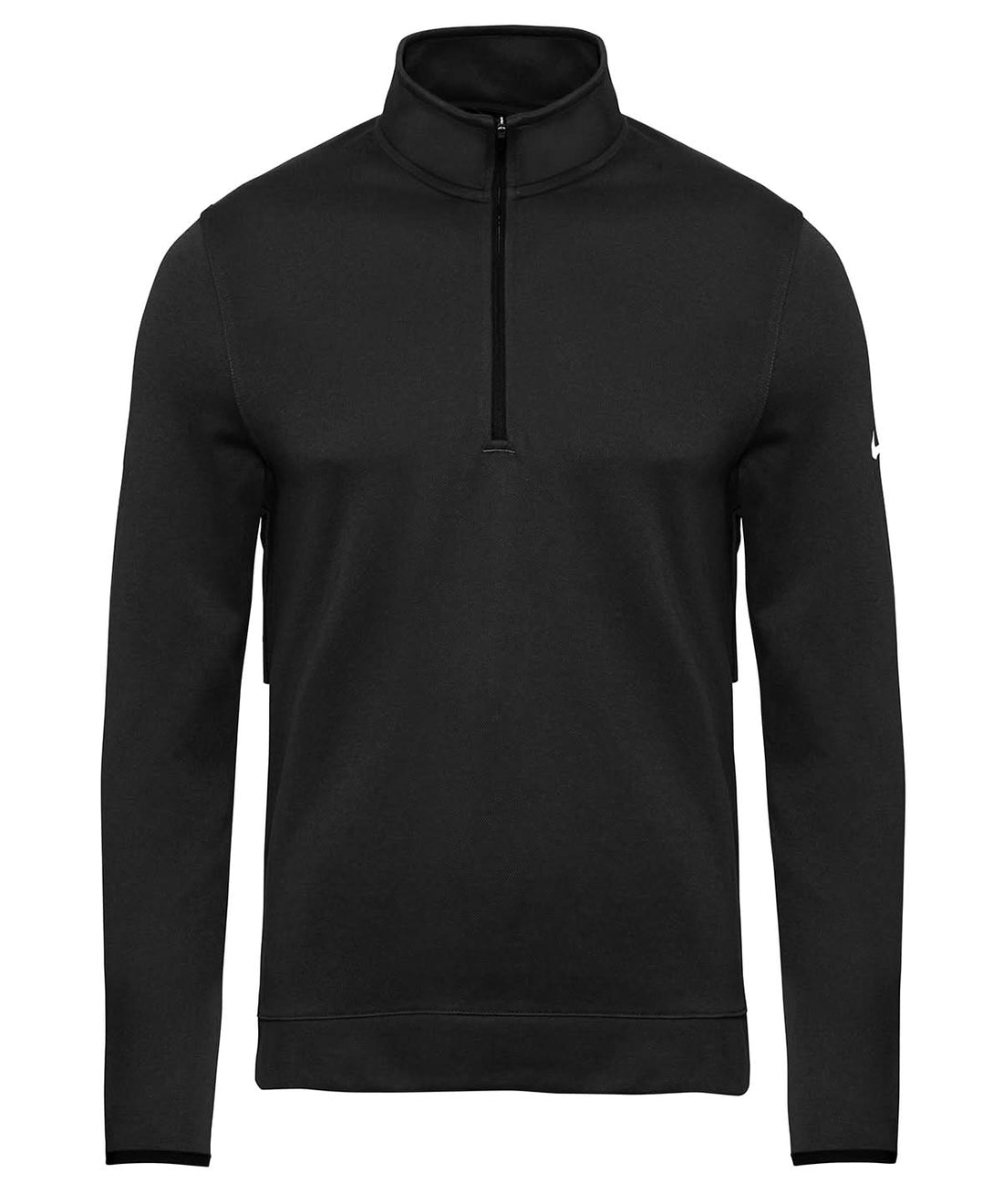 Nike Tour half zip piqu top NK172 - Black White - Customisable Sports Overtops
