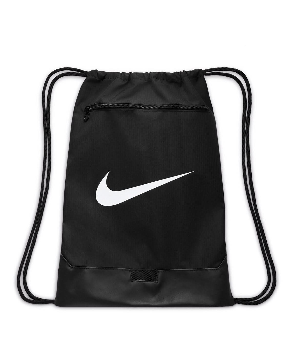 Nike Brasilia drawstring 18 litre NK352 - Black Black White One size - Customisable Bags