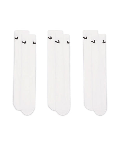 Nike everyday crew socks 3 pairs NK359 - White Black - Customisable Socks